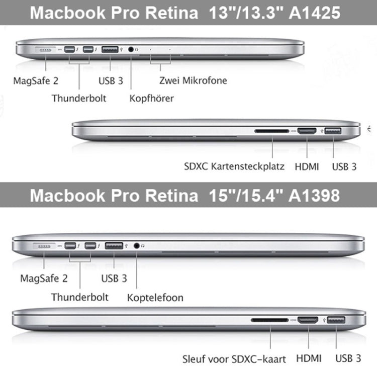 Hart Kristall-Schutzgehäuse für Macbook Pro Retina 15,4 Zoll