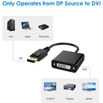 DisplayPort Stecker zu DVI 24+5 Buchse Adapter, Kabellänge: 12cm, DP Stecker zu DVI 24+5 Buchse