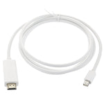 Mini DisplayPort zu HDMI Stecker Kabel, Länge: 1,5m, Mini DP zu HDMI Stecker