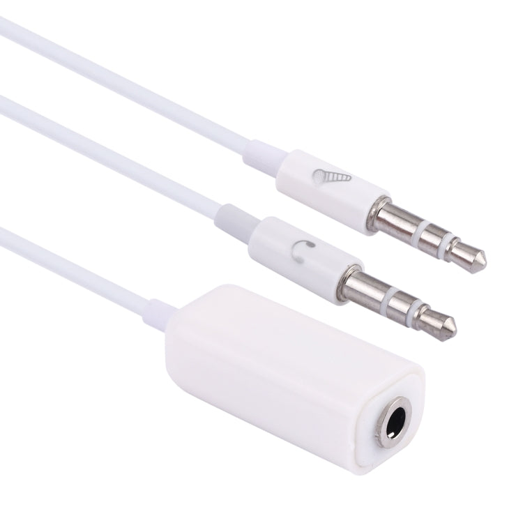 3,5mm Buchse auf 3,5mm Stecker Mikrofonanschluss + 3,5mm Stecker Kopfhöreranschluss Adapterkabel für Apple Computer, Länge: 78cm
