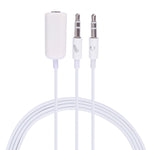 3,5mm Buchse auf 3,5mm Stecker Mikrofonanschluss + 3,5mm Stecker Kopfhöreranschluss Adapterkabel für Apple Computer, Länge: 78cm