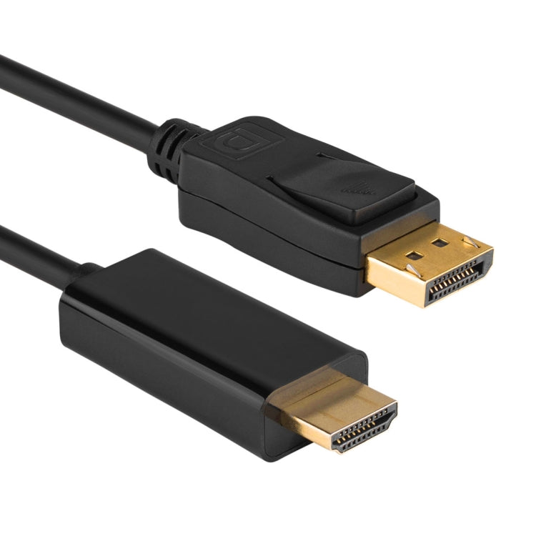 DisplayPort Stecker zu HDMI Stecker Kabel, Kabellänge: 1,8m, DP zu HDMI Stecker Schwarz