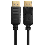DisplayPort Stecker zu HDMI Stecker Kabel, Kabellänge: 1,8m, DP zu HDMI Stecker Schwarz