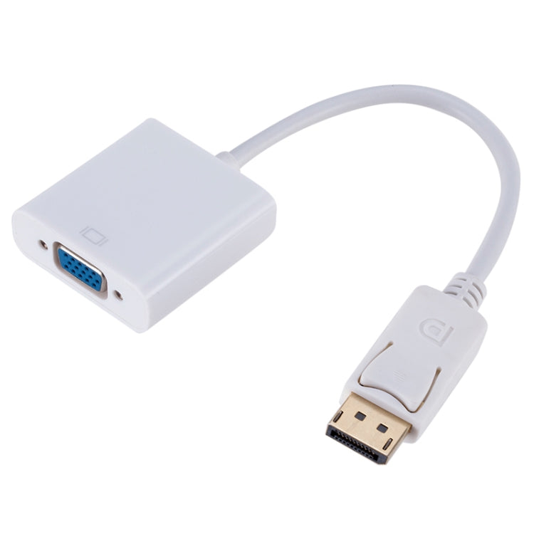 DisplayPort Stecker zu VGA Buchse Adapter, Länge: 20cm, DP Stecker zu VGA Buchse 20cm Weiß, DP Stecker zu VGA Buchse Schwarz