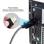 DisplayPort Stecker zu HDMI Stecker Adapterkabel, Länge: 1,8m, DP zu HDMI Stecker Weiß, DP zu HDMI Stecker (vergoldet)
