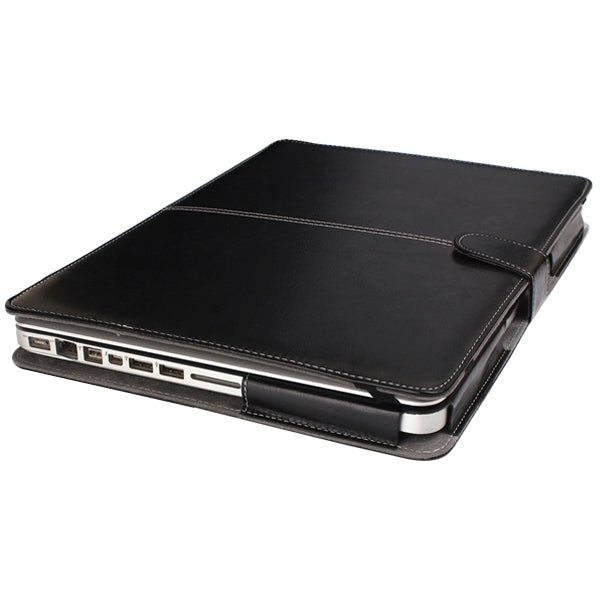 Notebook-Ledertasche mit Druckknopfverschluss für 13,3 Zoll MacBook Pro
