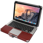 Notebook-Ledertasche mit Druckknopfverschluss für 13,3 Zoll MacBook Pro
