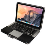 Notebook Lederhülle mit Druckknopf für 13,3 Zoll MacBook Pro Retina