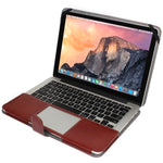 Notebook Lederhülle mit Druckknopf für 13,3 Zoll MacBook Pro Retina
