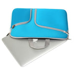 Handtasche mit doppelter Reißverschlusstasche und Laptopfach für MacBook Air 13 Zoll