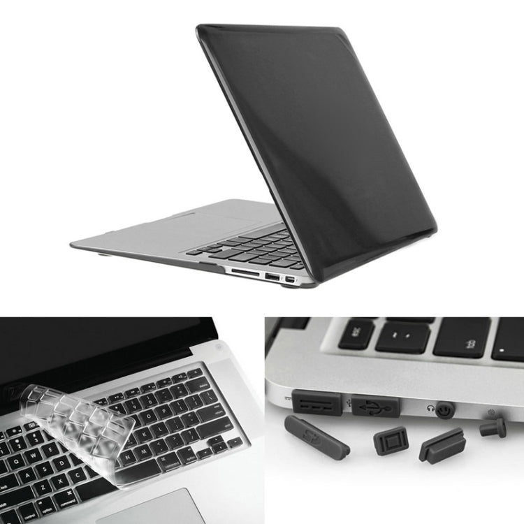 ENKAY für Macbook Air 13,3 Zoll (US-Version) / A1369 / A1466 Hat-Prince 3 in 1 Kristall Hartschalen-Kunststoffschutzhülle mit Tastaturschutz & Staubschutz für Anschlüsse