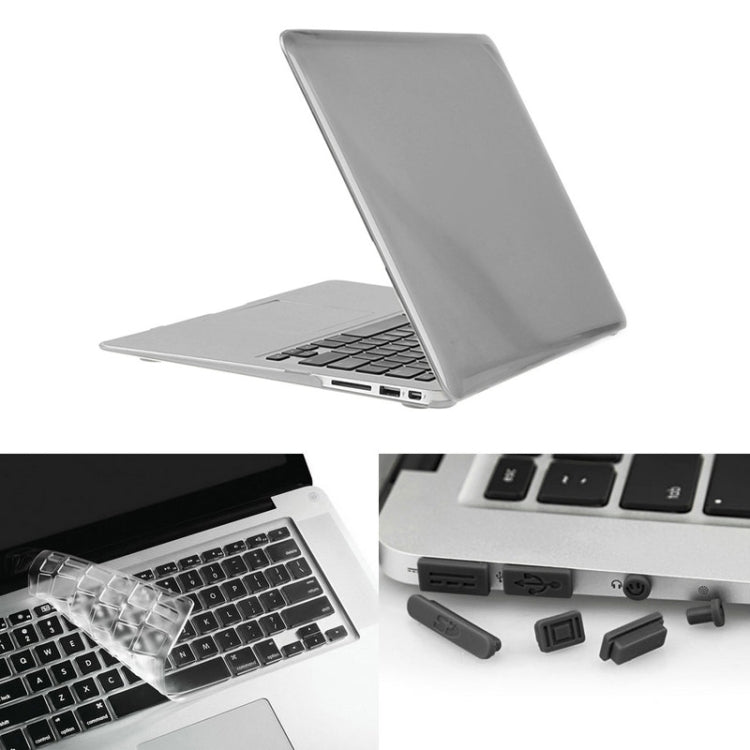 ENKAY für Macbook Air 13,3 Zoll (US-Version) / A1369 / A1466 Hat-Prince 3 in 1 Kristall Hartschalen-Kunststoffschutzhülle mit Tastaturschutz & Staubschutz für Anschlüsse