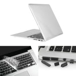 ENKAY für Macbook Air 13,3 Zoll (US-Version) / A1369 / A1466 Hat-Prince 3 in 1 Kristall Hartschalen-Kunststoffschutzhülle mit Tastaturschutz & Staubschutz für Anschlüsse