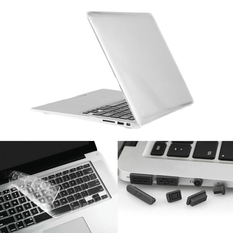 ENKAY für Macbook Air 13,3 Zoll (US-Version) / A1369 / A1466 Hat-Prince 3 in 1 Kristall Hartschalen-Kunststoffschutzhülle mit Tastaturschutz & Staubschutz für Anschlüsse