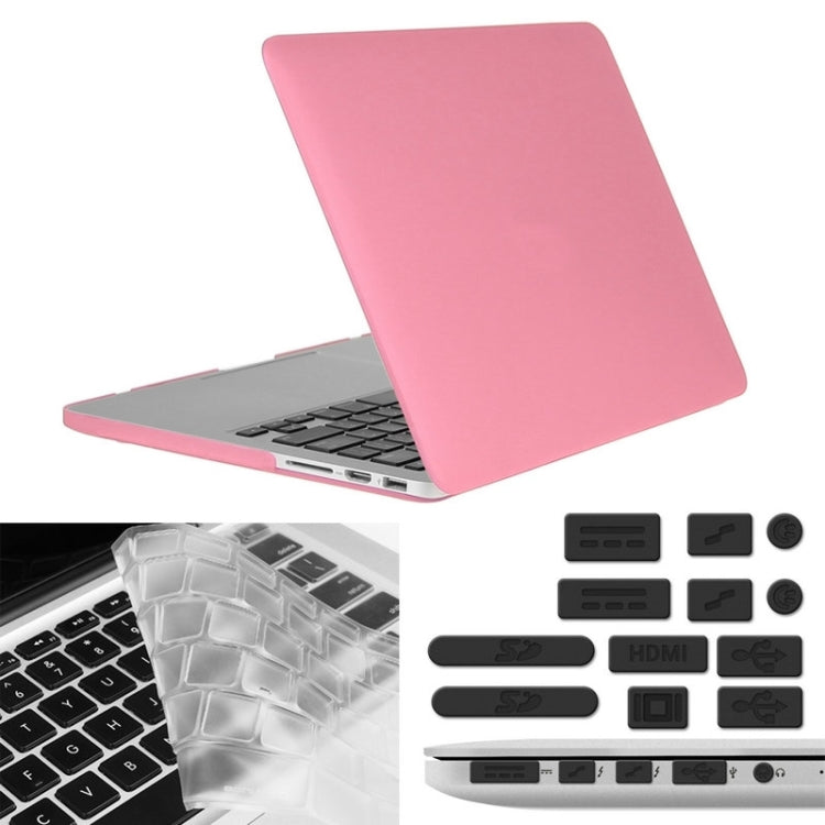 ENKAY für Macbook Pro Retina 15,4 Zoll (US-Version) / A1398 Hat-Prince 3-in-1 mattierte Hartschalen-Schutzhülle mit Tastaturschutz & Staubschutz für Anschlüsse