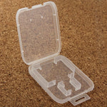100 Stück transparente Aufbewahrungsboxen aus Kunststoff für SD-Karten + Micro-SD-Karten (TF-Karten), SD+TF-Karten