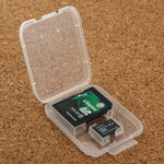 100 Stück transparente Aufbewahrungsboxen aus Kunststoff für SD-Karten + Micro-SD-Karten (TF-Karten), SD+TF-Karten