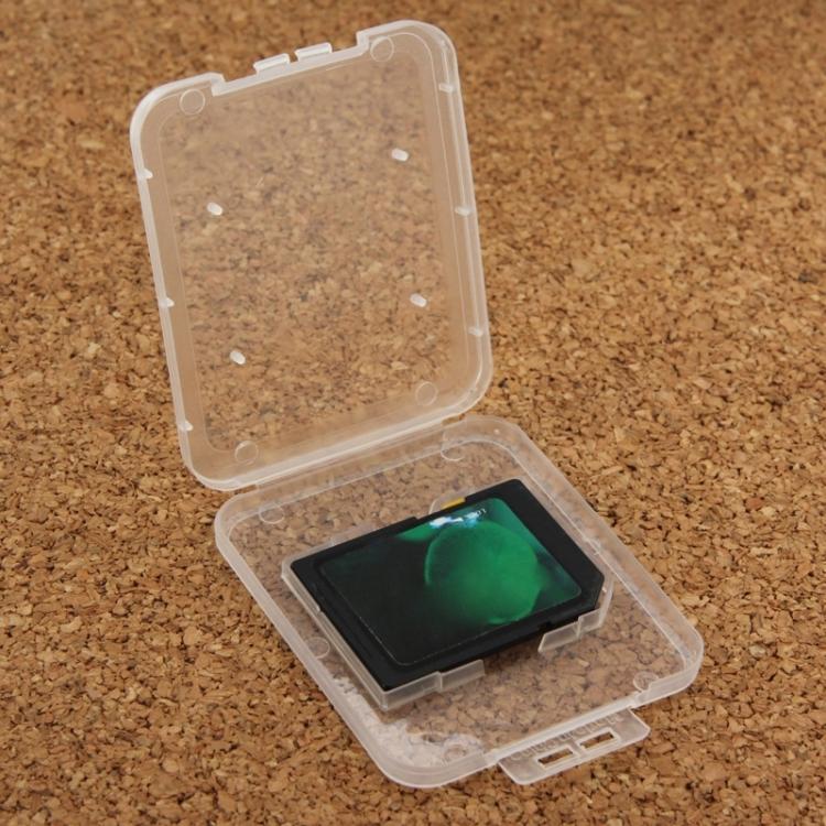100 Stück transparente Aufbewahrungsboxen aus Kunststoff für SD-Karten + Micro-SD-Karten (TF-Karten), SD+TF-Karten
