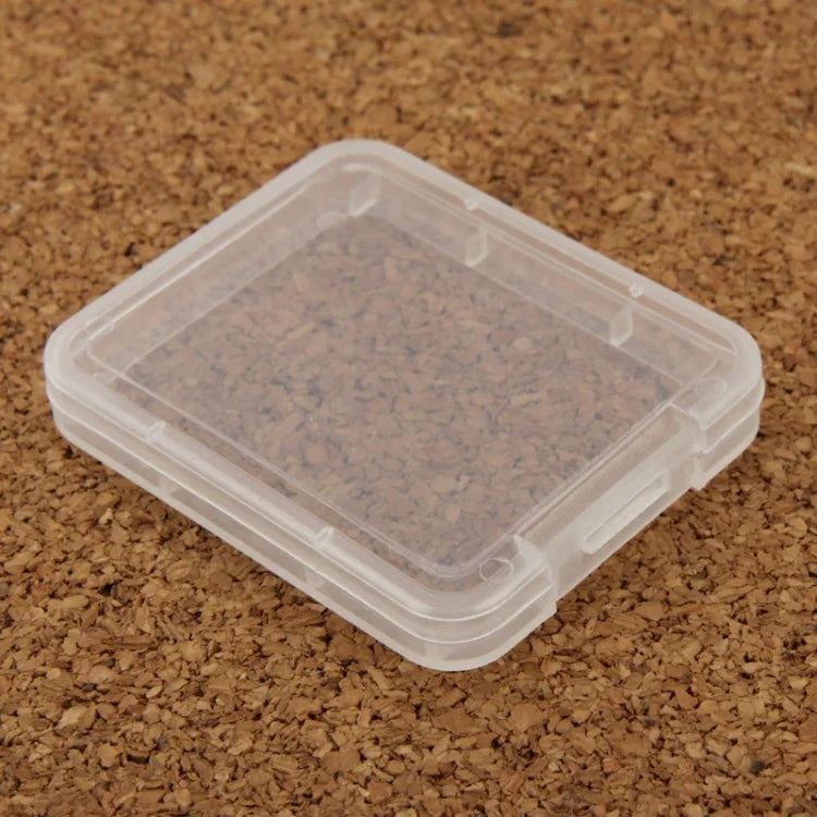 100 Stück transparente Aufbewahrungsboxen aus Kunststoff für CompactFlash-Karten / CF-Karten