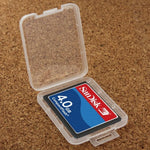 100 Stück transparente Aufbewahrungsboxen aus Kunststoff für CompactFlash-Karten / CF-Karten
