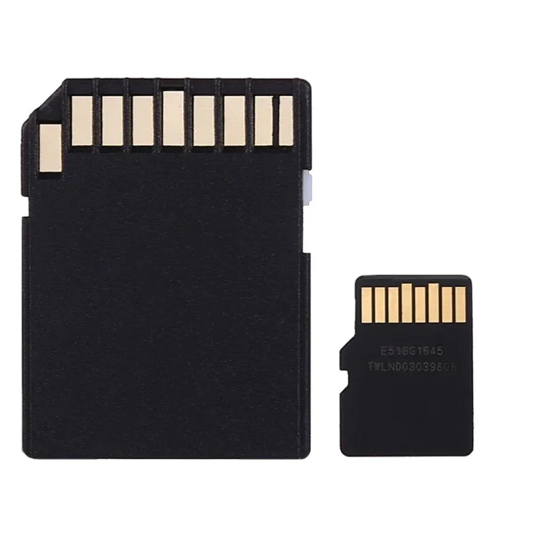 16 GB High-Speed-Micro-SD(TF)-Speicherkarte der Klasse 10 aus Taiwan, Schreibgeschwindigkeit: 8 MB/s, Lesegeschwindigkeit: 12 MB/s (100 % der tatsächlichen Kapazität), 16 GB ungeschützte Speicherkarte