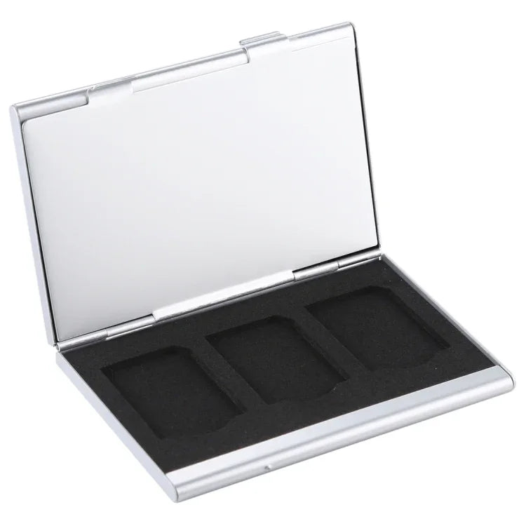 6-in-1-Schutzhülle/Aufbewahrungsbox für Speicherkarten, Größe: 92 x 60 x 9 mm, 6 Stück