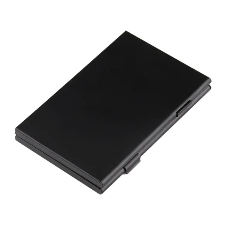 15-in-1-Schutzhülle aus Aluminiumlegierung für 3 SD- und 12 TF-Karten, Schwarz