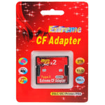 2-Steckplatz-Micro-SD-zu-CF-Compact-Flash-Speicherkartenadapter, 2-Steckplatz