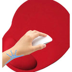 2 Stück Stoff-Gel-Handgelenkauflage für Mauspads, Stoffgel, Fußform, fußförmiges Stoffgel