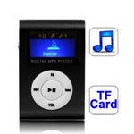 TF / Micro SD-Kartensteckplatz MP3-Player mit LCD-Bildschirm, Metallclip, mit LCD-Bildschirm