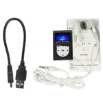 TF / Micro SD-Kartensteckplatz MP3-Player mit LCD-Bildschirm, Metallclip, mit LCD-Bildschirm