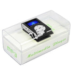 TF / Micro SD-Kartensteckplatz MP3-Player mit LCD-Bildschirm, Metallclip, mit LCD-Bildschirm