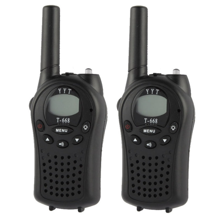 2 Stück T-668 400-470MHz 1,0 Zoll LCD 8 / 20 / 22 Kanäle Walkie-Talkie-Set