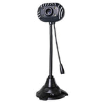 5,0 Megapixel USB 2.0 treiberlose PC-Kamera / Webcam mit Mikrofon und 4 LED-Leuchten, Kabellänge: 1,1m