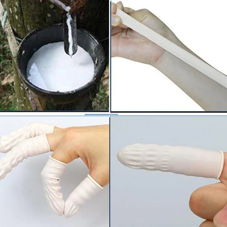 50 Stk./Beutel Latex Antistatische Fingerlinge, 2x6cm