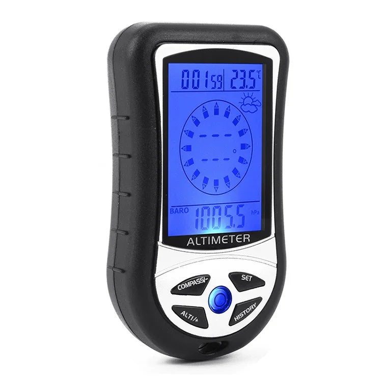 Digitaler Kompass Höhenmesser Barometer Thermometer, Digitaler Kompass  2