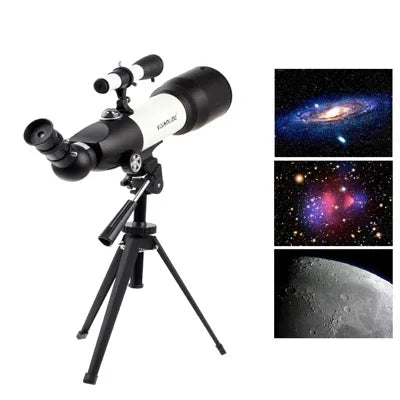F350 x D70 Astronomische Teleskope (Auszugslänge: 500mm, Stativ-Auszugshöhe: 400mm), F350 x D70
