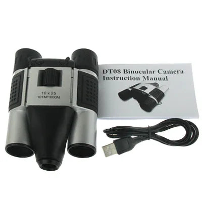 10x25mm 5-in-1 (Fernglaskamera + Videokamera + Digitalkamera + PC-Kamera + TF-Kartenleser) Digitalkamera-Fernglas, Sehfeld: 101m/1000m, Größe: 135 × 100 × 24mm, 10X25