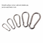 M7 Edelstahl Karabinerhaken Multifunktionswerkzeug Bergsteigen Schnalle Schloss Camping Haken Seil, Innendurchmesser: 6,84mm, M7