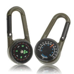 Karabiner Schlüssel Kompass & Thermometer Wandern Outdoor Reisen