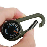 Karabiner Schlüssel Kompass & Thermometer Wandern Outdoor Reisen