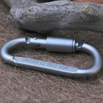 2 Stück Multifunktions-Karabinerhaken aus hochwertiger Aluminiumlegierung in D-Form zum Campen, 2 Stück Aluminiumlegierung