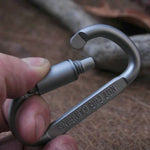 2 Stück Multifunktions-Karabinerhaken aus hochwertiger Aluminiumlegierung in D-Form zum Campen, 2 Stück Aluminiumlegierung