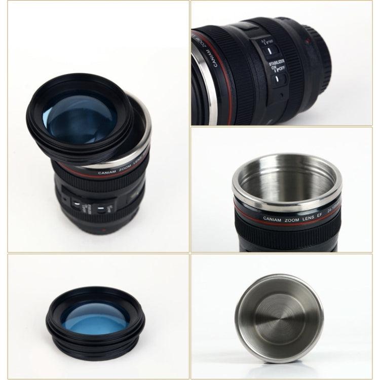400 ml Kameraobjektiv-Becher Tasse Caniam EF 24-105mm F4 Filter Tasse für Kaffee Milch Wasser als Geschenk, 400 ml, Kameraobjektiv-Becher