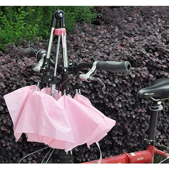 Universelle faltbare verstellbare Edelstahl Fahrrad-Regenschirmhalterung, winkelverstellbare Montagehalterung für Fahrrad und Motorrad