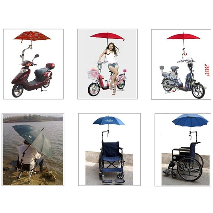 Universelle faltbare verstellbare Edelstahl Fahrrad-Regenschirmhalterung, winkelverstellbare Montagehalterung für Fahrrad und Motorrad