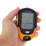 SUNROAD Multifunktions-LCD-Digitalhöhenmesser mit Kompass & Barometer & Thermometer & Hygrometer & Wettervorhersage & LED-Taschenlampe und Uhr, Multifunktion
