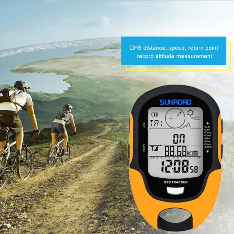 SUNROAD Multifunktions-LCD-Digitalhöhenmesser mit Kompass & Barometer & Thermometer & Hygrometer & Wettervorhersage & LED-Taschenlampe und Uhr, Multifunktion