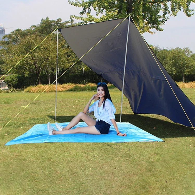 Wasserdichtes Oxford-Tuch 420D Oxford-Material Camping Picknick Strandzelt Dachplane (Größe: 215x215cm), 215x215cm Armeegrün, 215x215cm Grau, 215x215cm Blau, 215x215cm Orange