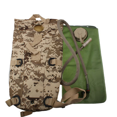 2.5L Duffle Nylon Trinkrucksack mit Schlauch / Trinkblase, 2.5L